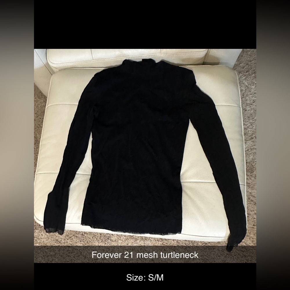 Forever 21 mesh turtleneck size small/medium.